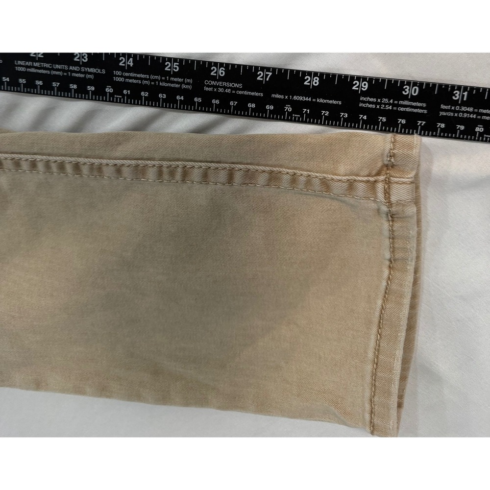 BKE Jake Straight Mens Tan Khaki Distressed Stretch Denim Jeans 32x32 - Picture 5 of 8